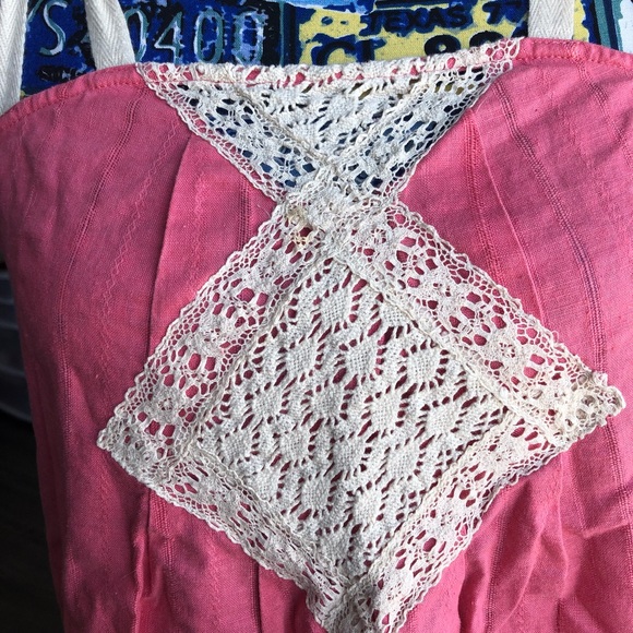 💜SOLD💜Kimchi Blue Tank Top Lace Pink Women - Picture 2 of 8